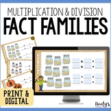 Multiplication and Division Fact Families Task Cards and G