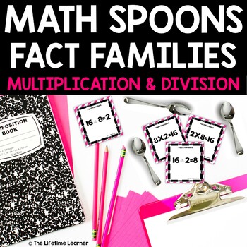 Preview of Multiplication and Division Fact Families | Math Spoons