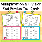 Multiplication and Division Fact Families Task Cards - Rel