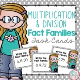 Multiplication and Division Fact Families Task Cards