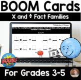Multiplication and Division Fact Family BOOM Cards for Gra