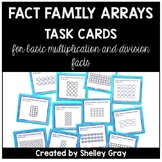 Multiplication and Division Fact Family Task Cards With Arrays