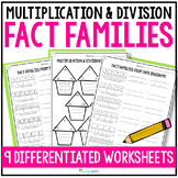 Multiplication and Division Related Facts Worksheets | Fac