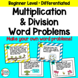 Multiplication Facts and Division Facts Word Problems for 