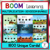 Multiplication and Division Facts BOOM 1800 Card Bundle of