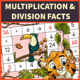Preview of Multiplication and Division Facts  | Cross-Number Puzzles | Jungle