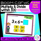 Multiplication and Division Facts within 100 BOOM™ Cards 3.OA.7