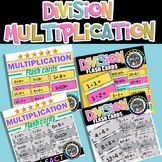 Multiplication and Division Flash Cards BUNDLE | Easy Math