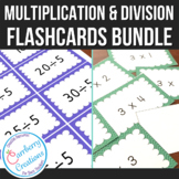 Multiplication and Division Flashcards 1 to 12 tables BUNDLE