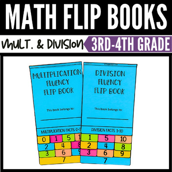 Preview of Multiplication and Division Flip Book Bundle