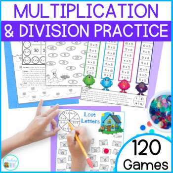 Preview of Fun End of Year Math Activities Multiplication and Division Practice