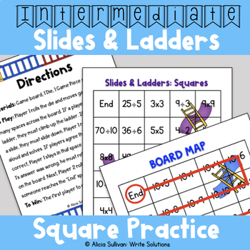 Preview of Multiplication and Division Game: Squares 