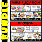 Multiplication and Division Fact Fluency Games BUNDLE