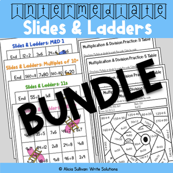 Preview of Multiplication and Division Games Bundle