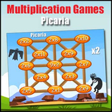 Multiplication Games - Picaria - 2 Times Table to 12 Times Table