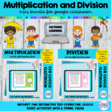 Multiplication and Division Google™ Slides | Spring Games