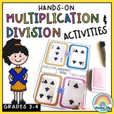 Multiplication and Division Hands on Math activities and g