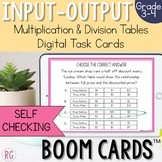 Multiplication and Division Input Output Tables Word Probl