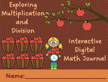Preview of Multiplication and Division Interactive Digital Math Journal (Autumn Theme)