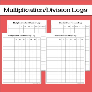 Preview of Multiplication and Division Logs