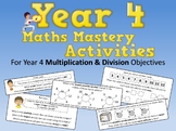 Multiplication and Division Mastery Activities – Year 4