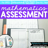 Multiplication and Division Math Assessment for IEP Progre