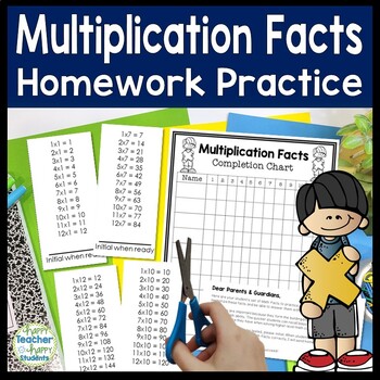 Preview of Multiplication Facts: Multiplication Facts Daily Practice for x 1 thru x 12