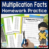 Multiplication Facts: Multiplication Facts Daily Practice 
