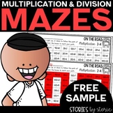 Multiplication and Division Math Maze Sample | Printable a