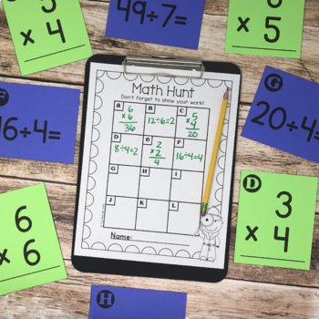 multiplication and division math packet by the teacher wife tpt