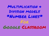 Multiplication and Division Models using Number Lines for 