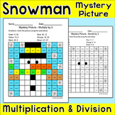 Winter Math Color by Multiplication and Division Mystery P