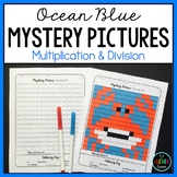 Mystery Pictures Ocean - Multiplication and Division Facts