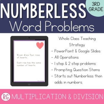 Preview of Multiplication and Division Numberless Word Problems