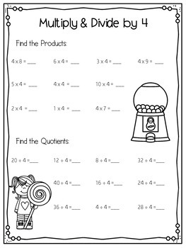 Multiplication and Division Practice by Learning With Mrs Kirk | TpT