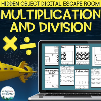 Preview of Multiplication and Division Practice - Digital Project Escape Room Game