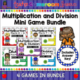 Multiplication and Division Practice Mini Game Set