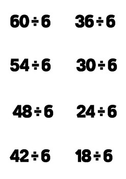 Multiplication and Division Printable Flashcards by Julie Thompson