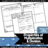 Multiplication and Division Properties Guided Cornell Notes