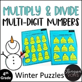 Winter Multiplication and Division Puzzles
