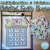 Multiplication and Division Related Facts House - Fact Families