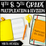Multiplication and Division Review for 4th and 5th Grade
