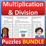 Multiplication and Division Review Activities Math Puzzles