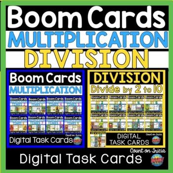 Preview of Multiplication and Division Review BOOM CARDS