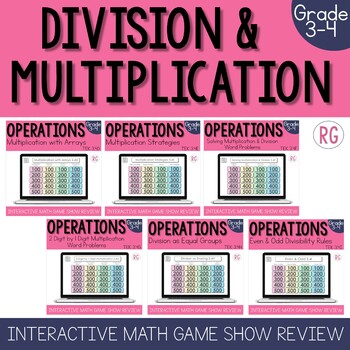 Preview of Multiplication and Division Review Game Show