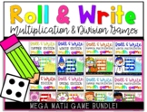 Multiplication and Division Roll and Write Game MEGA Bundle