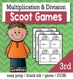 Multiplication and Division  - Scoot Game/Task Cards
