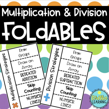 Multiplication and Division Strategies Foldables