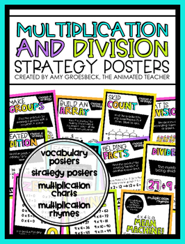Preview of Multiplication and Division Strategy Posters