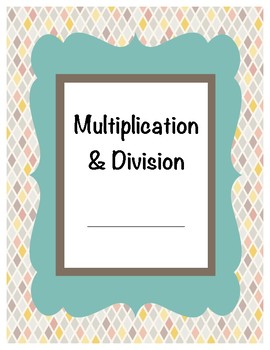 Preview of Multiplication and Division Study Guide / Student Notes